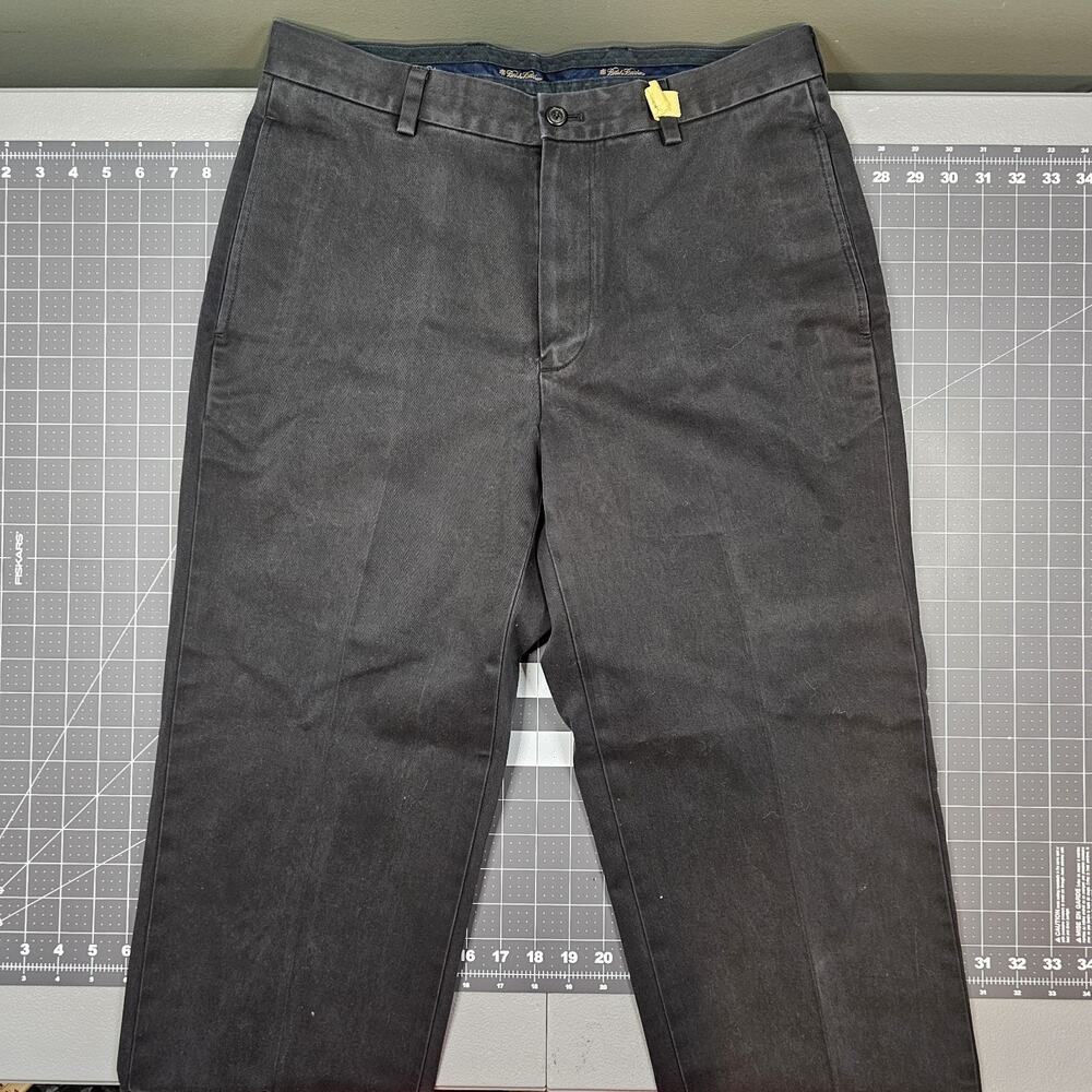 Brooks Brothers Hudson Pants 32x30 Black Straight Chinos Preppy Trousers